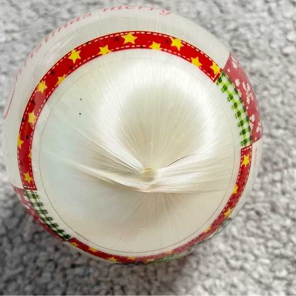 Vintage Christmas Ornament Silk Ball Santa Special Friends Make Christmas - Picture 6 of 6